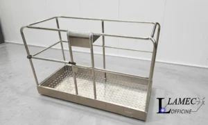 Cestello in alluminio con apertura frontale produzione di Lamec Officine