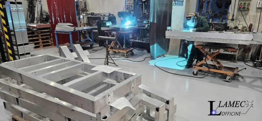 Saldatura strutturale alluminio ISO 3834-2 Lamec Officine