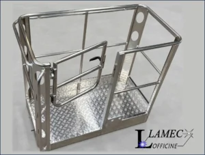Cestello alluminio con cancello di accesso – LAMEC Officine Sogliano