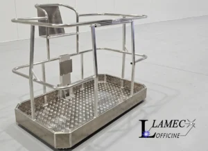 cestello alluminio piattaforma aerea su misura di Lamec Officine