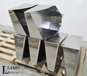 lamiere in alluminio piegate e saldate ISO 3834-2 di Lamec Officine