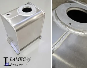 serbatoio in alluminio per olio realizzato da Lamec Officine (FC)